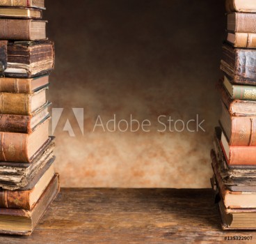 Picture of Border with antique books